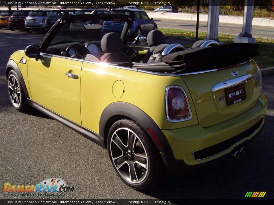 2009 Mini Cooper S Convertible Interchange Yellow / Black/Yellow Photo #28