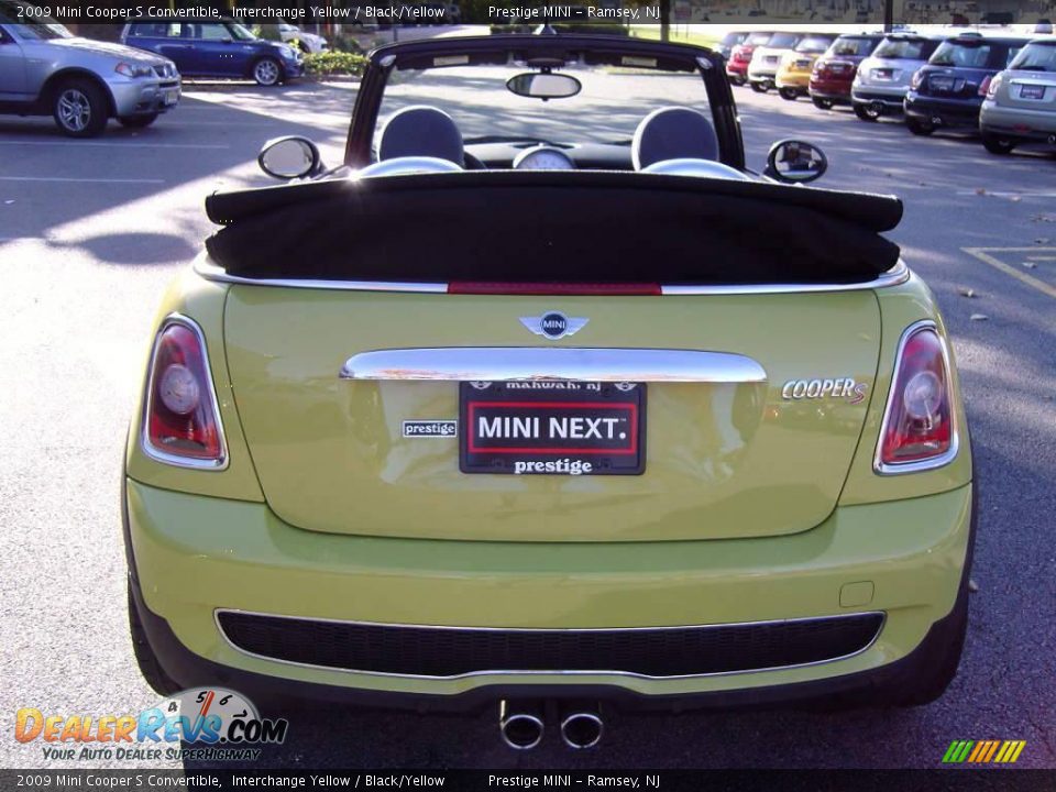2009 Mini Cooper S Convertible Interchange Yellow / Black/Yellow Photo #29