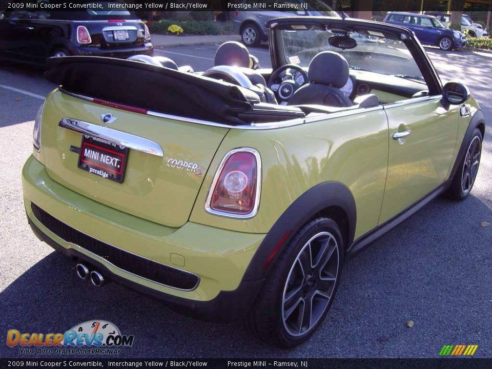 2009 Mini Cooper S Convertible Interchange Yellow / Black/Yellow Photo #30