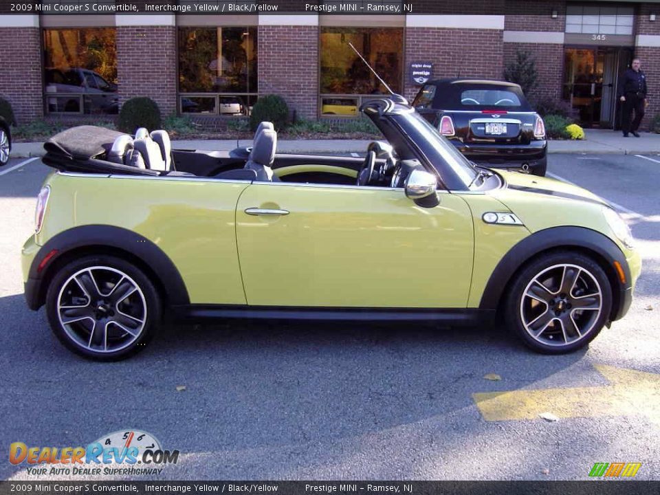 2009 Mini Cooper S Convertible Interchange Yellow / Black/Yellow Photo #31