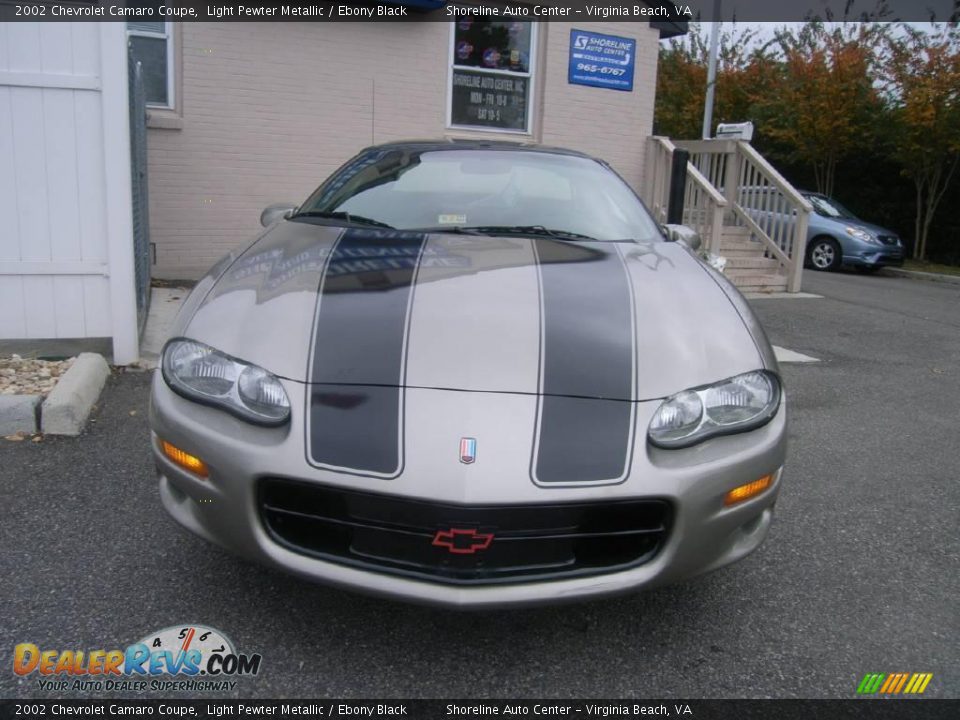 2002 Chevrolet Camaro Coupe Light Pewter Metallic / Ebony Black Photo #1