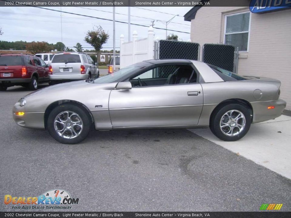 2002 Chevrolet Camaro Coupe Light Pewter Metallic / Ebony Black Photo #3
