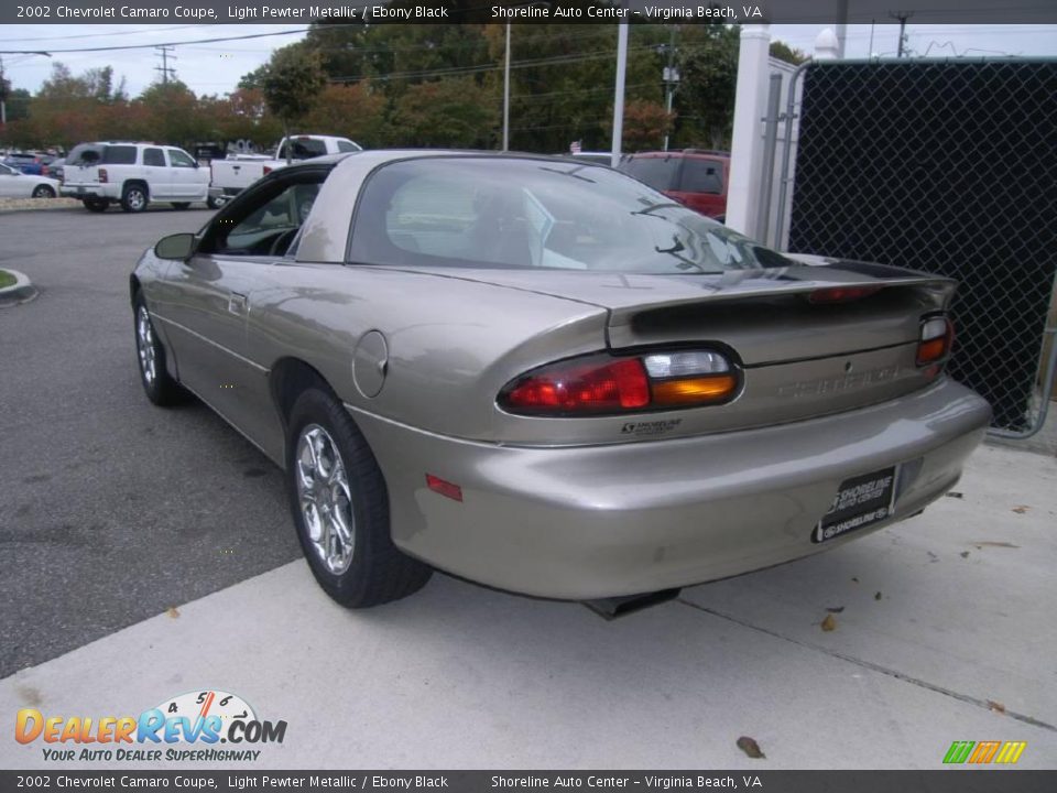 2002 Chevrolet Camaro Coupe Light Pewter Metallic / Ebony Black Photo #4