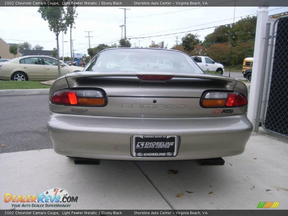 2002 Chevrolet Camaro Coupe Light Pewter Metallic / Ebony Black Photo #5