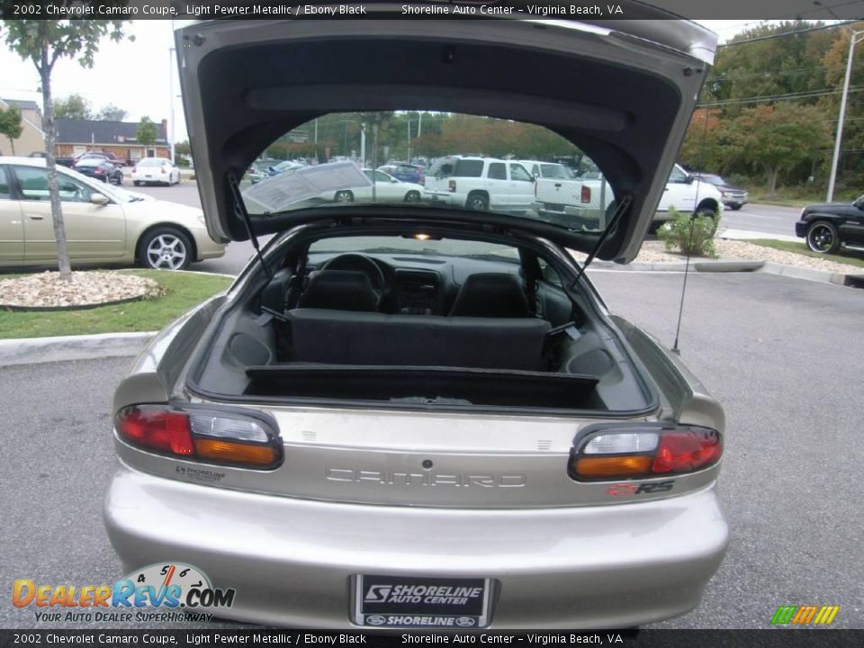 2002 Chevrolet Camaro Coupe Light Pewter Metallic / Ebony Black Photo #12