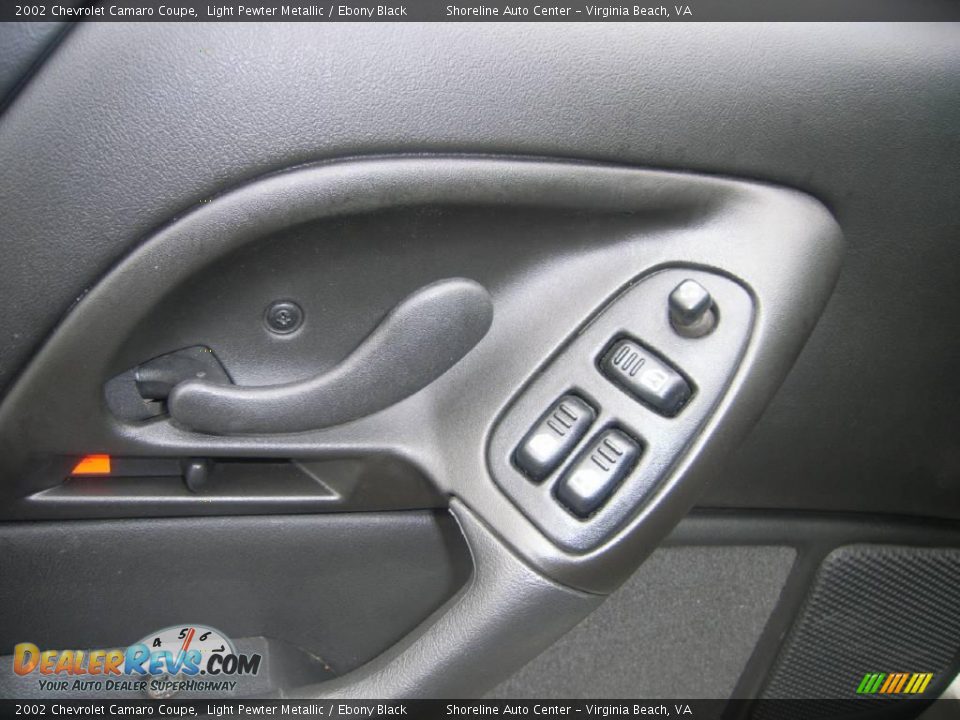2002 Chevrolet Camaro Coupe Light Pewter Metallic / Ebony Black Photo #14