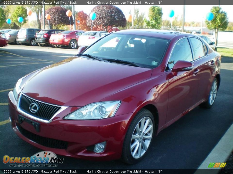 2009 Lexus IS 250 AWD Matador Red Mica / Black Photo #1