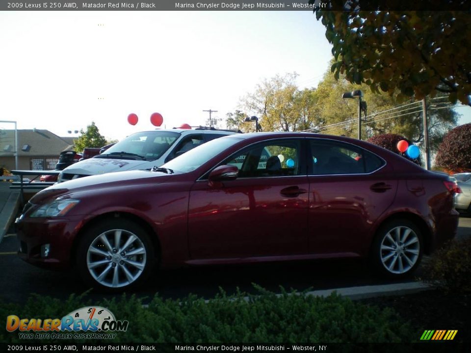 2009 Lexus IS 250 AWD Matador Red Mica / Black Photo #5
