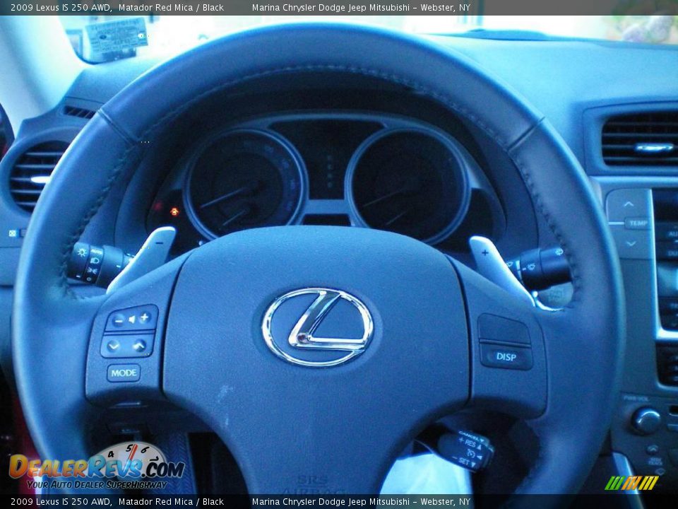 2009 Lexus IS 250 AWD Matador Red Mica / Black Photo #17