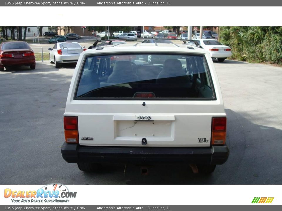 1996 Jeep Cherokee Sport Stone White / Gray Photo #6