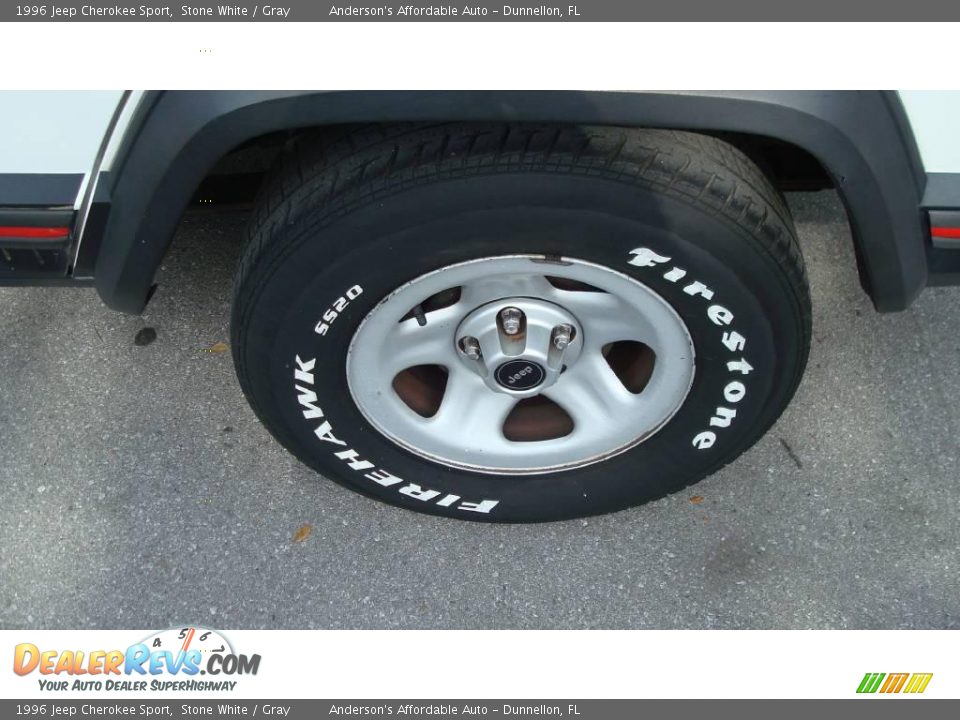 1996 Jeep Cherokee Sport Stone White / Gray Photo #9