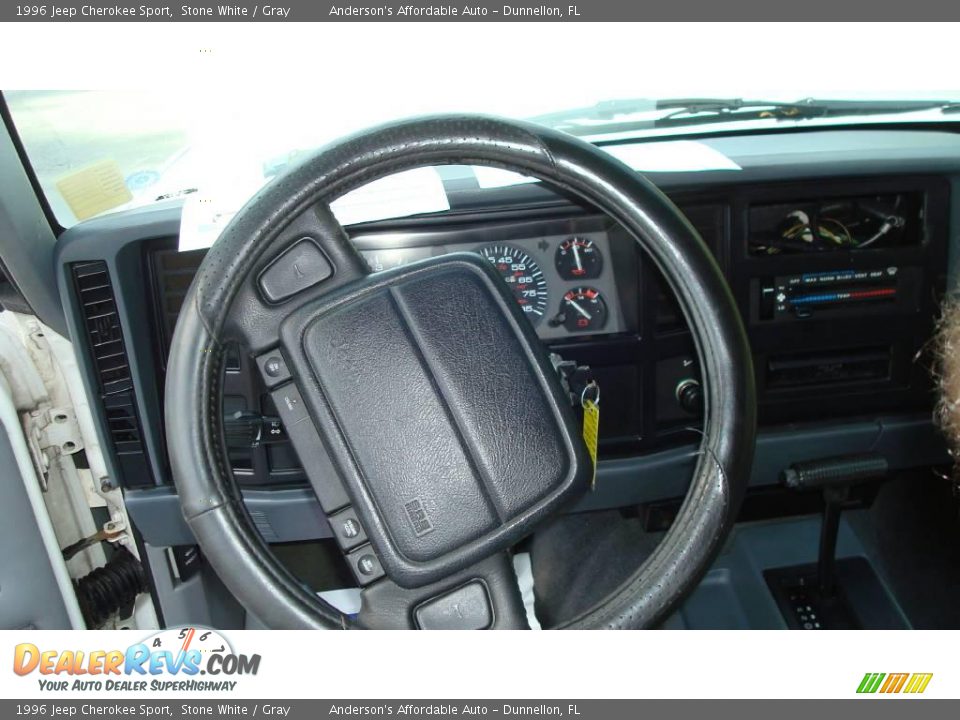 1996 Jeep Cherokee Sport Stone White / Gray Photo #12