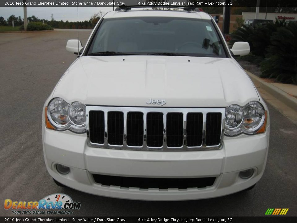 2010 Jeep Grand Cherokee Limited Stone White / Dark Slate Gray Photo #2