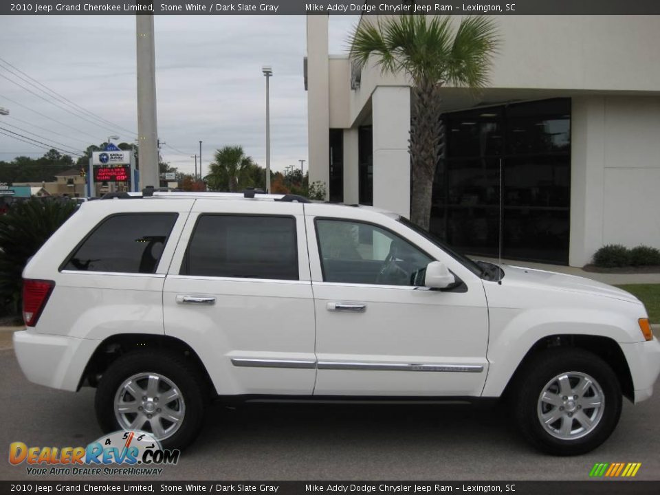 2010 Jeep Grand Cherokee Limited Stone White / Dark Slate Gray Photo #4
