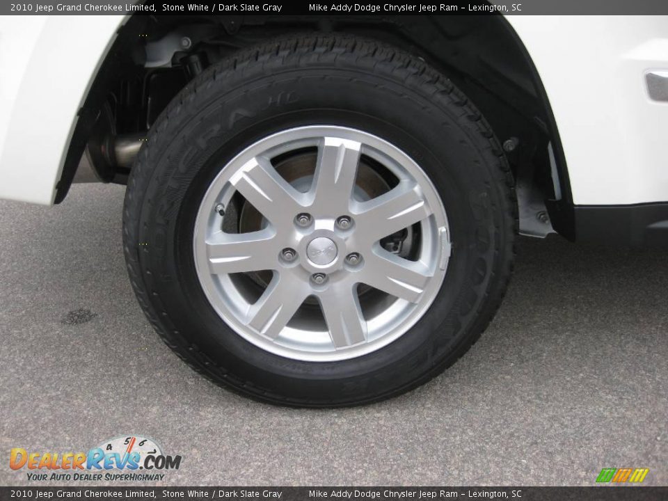 2010 Jeep Grand Cherokee Limited Stone White / Dark Slate Gray Photo #5