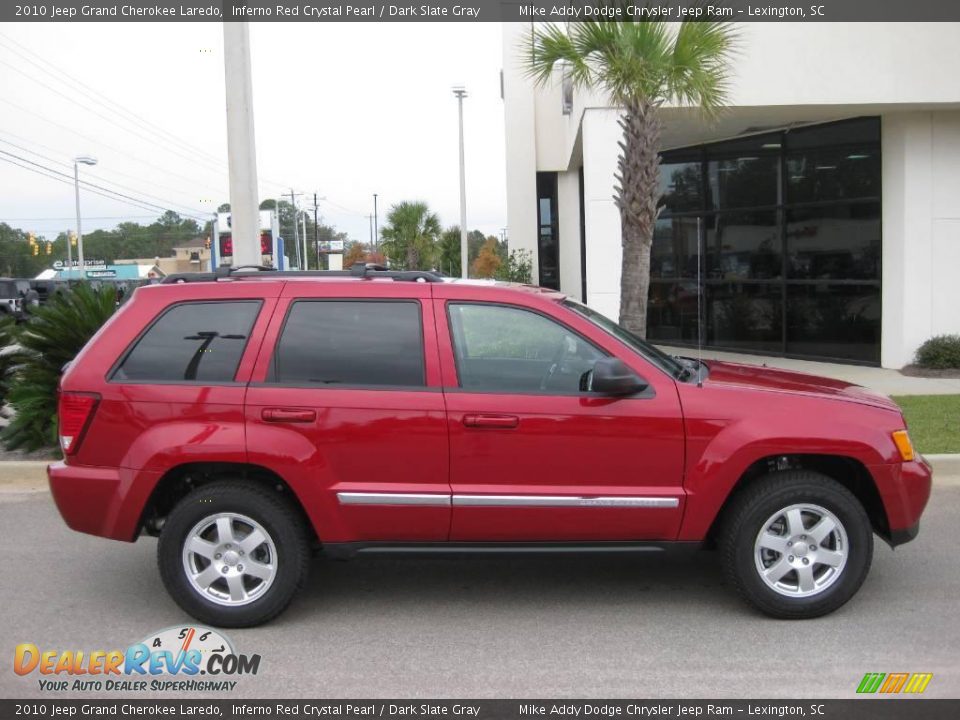 2010 Jeep Grand Cherokee Laredo Inferno Red Crystal Pearl / Dark Slate Gray Photo #4