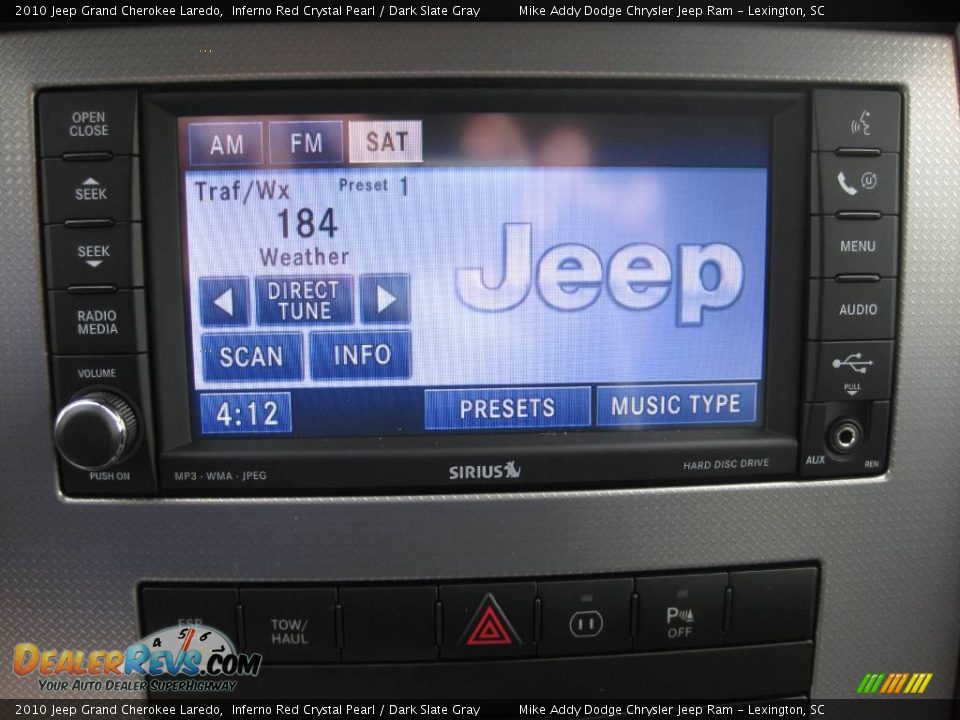 2010 Jeep Grand Cherokee Laredo Inferno Red Crystal Pearl / Dark Slate Gray Photo #11