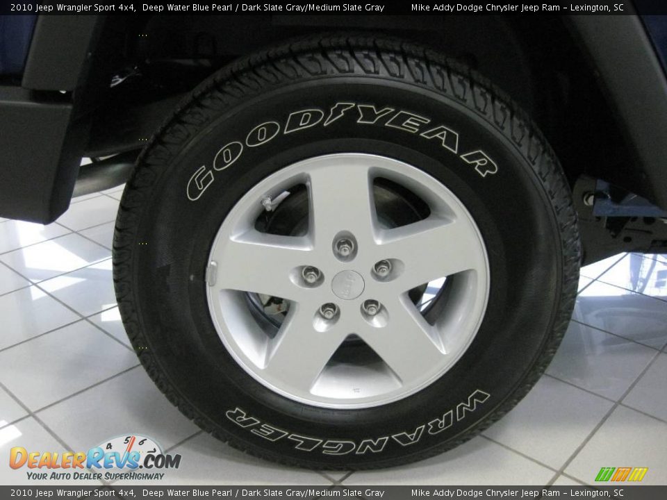 2010 Jeep Wrangler Sport 4x4 Deep Water Blue Pearl / Dark Slate Gray/Medium Slate Gray Photo #5