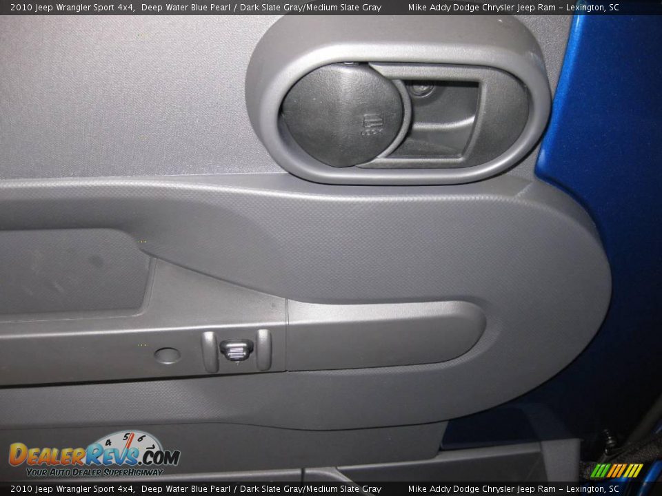 2010 Jeep Wrangler Sport 4x4 Deep Water Blue Pearl / Dark Slate Gray/Medium Slate Gray Photo #7