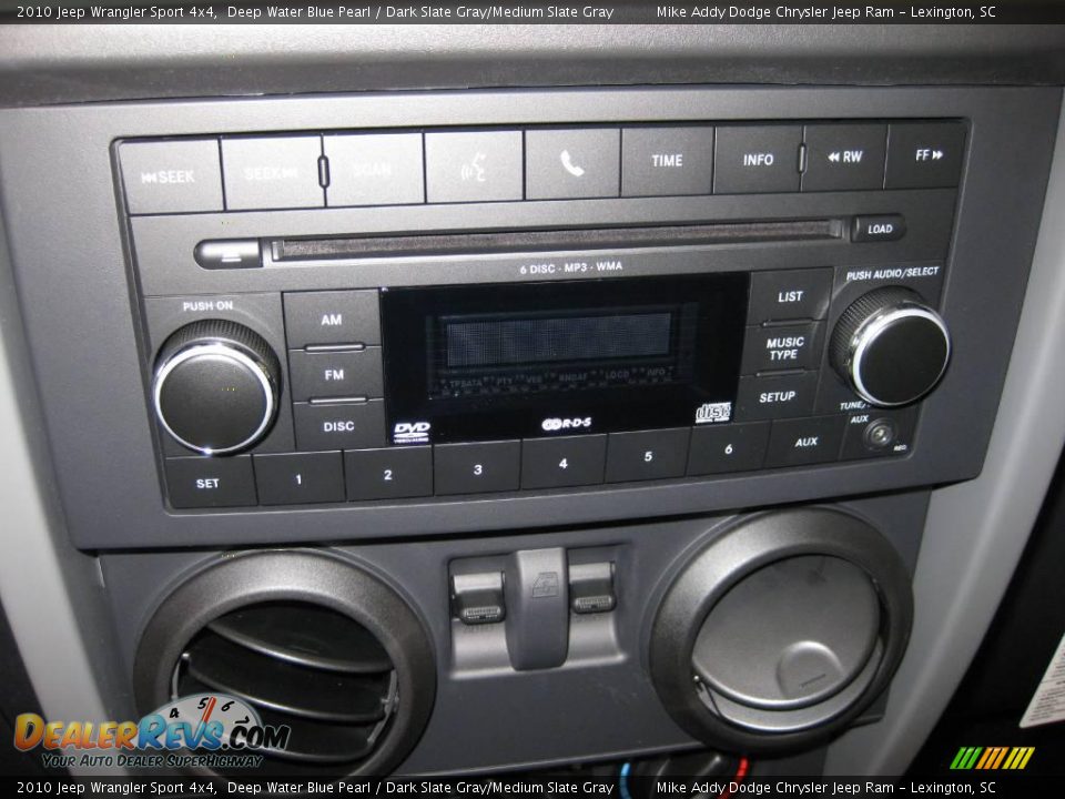 2010 Jeep Wrangler Sport 4x4 Deep Water Blue Pearl / Dark Slate Gray/Medium Slate Gray Photo #10