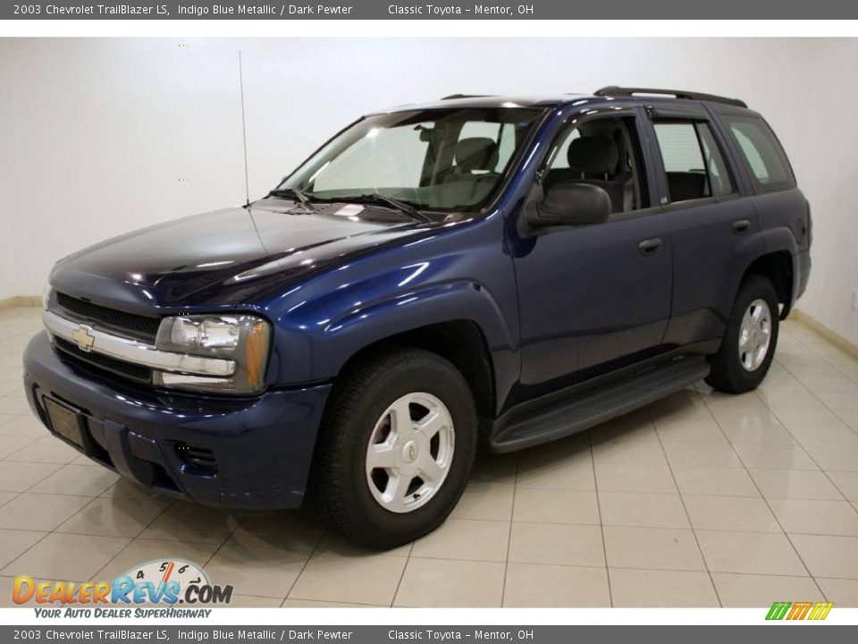 2003 Chevrolet TrailBlazer LS Indigo Blue Metallic / Dark Pewter Photo #3