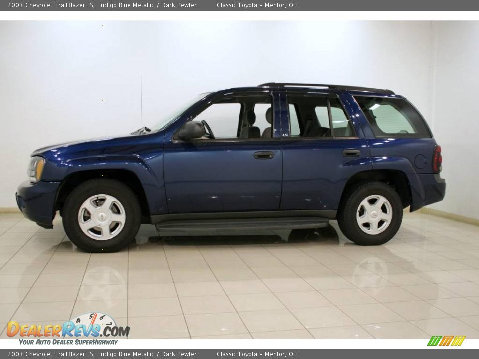 2003 Chevrolet TrailBlazer LS Indigo Blue Metallic / Dark Pewter Photo #4