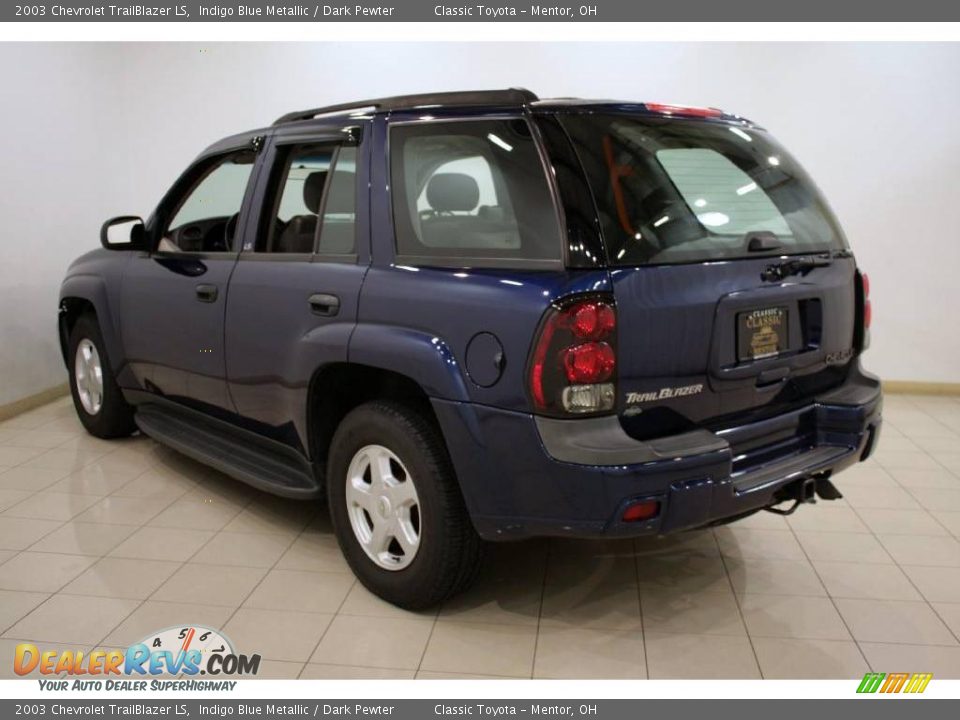 2003 Chevrolet TrailBlazer LS Indigo Blue Metallic / Dark Pewter Photo #5