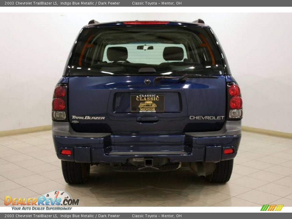2003 Chevrolet TrailBlazer LS Indigo Blue Metallic / Dark Pewter Photo #6
