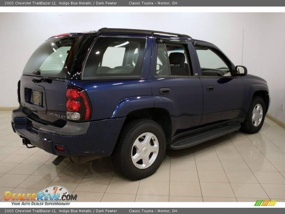 2003 Chevrolet TrailBlazer LS Indigo Blue Metallic / Dark Pewter Photo #7