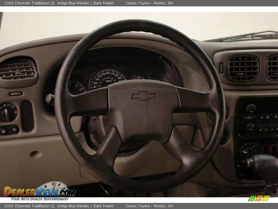 2003 Chevrolet TrailBlazer LS Indigo Blue Metallic / Dark Pewter Photo #10