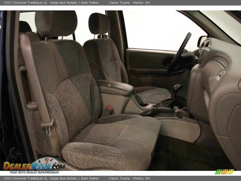 2003 Chevrolet TrailBlazer LS Indigo Blue Metallic / Dark Pewter Photo #14