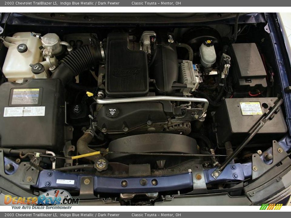 2003 Chevrolet TrailBlazer LS Indigo Blue Metallic / Dark Pewter Photo #19