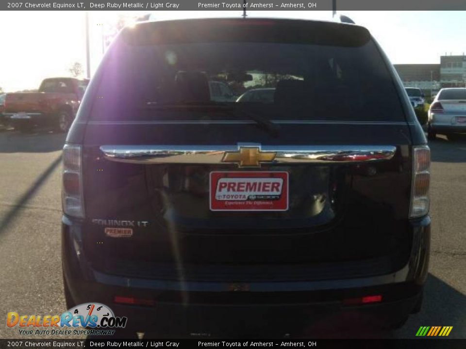 2007 Chevrolet Equinox LT Deep Ruby Metallic / Light Gray Photo #4