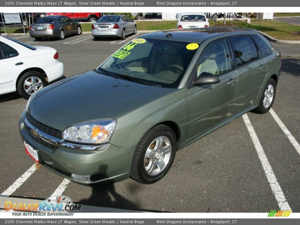 2005 Chevrolet Malibu Maxx LT Wagon Silver Green Metallic / Neutral Beige Photo #1