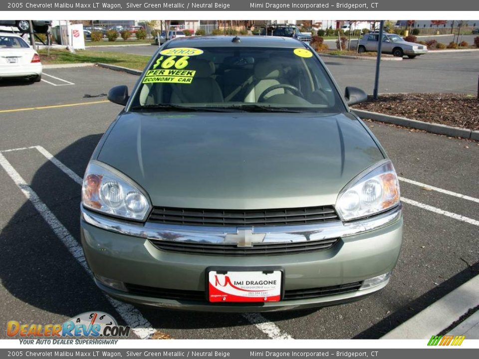 2005 Chevrolet Malibu Maxx LT Wagon Silver Green Metallic / Neutral Beige Photo #2