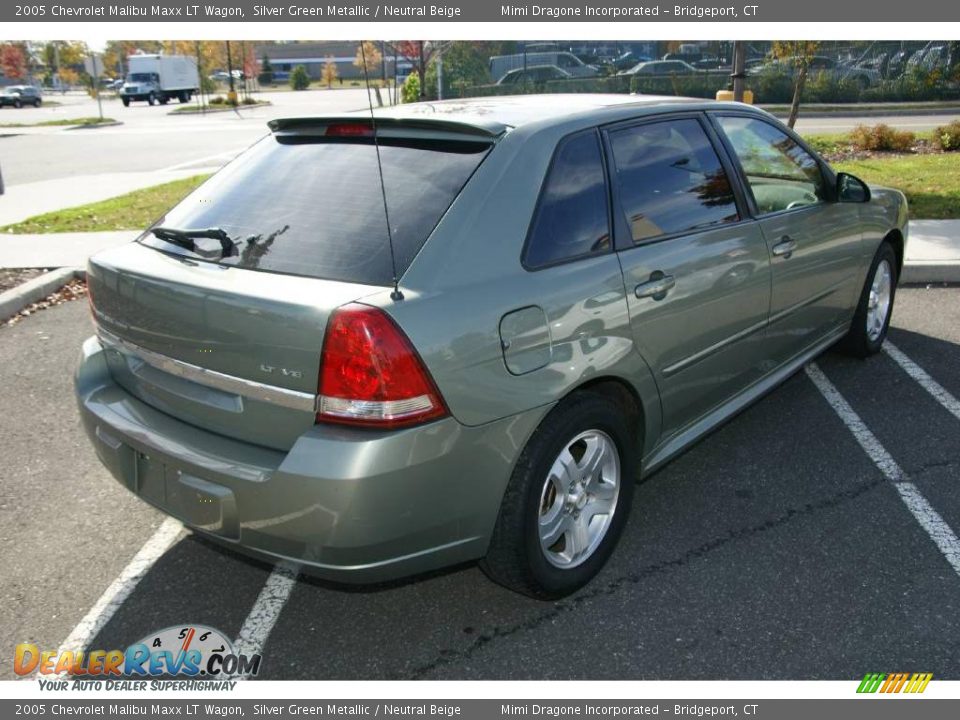 2005 Chevrolet Malibu Maxx LT Wagon Silver Green Metallic / Neutral Beige Photo #4