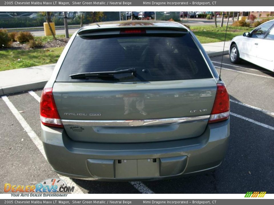 2005 Chevrolet Malibu Maxx LT Wagon Silver Green Metallic / Neutral Beige Photo #5