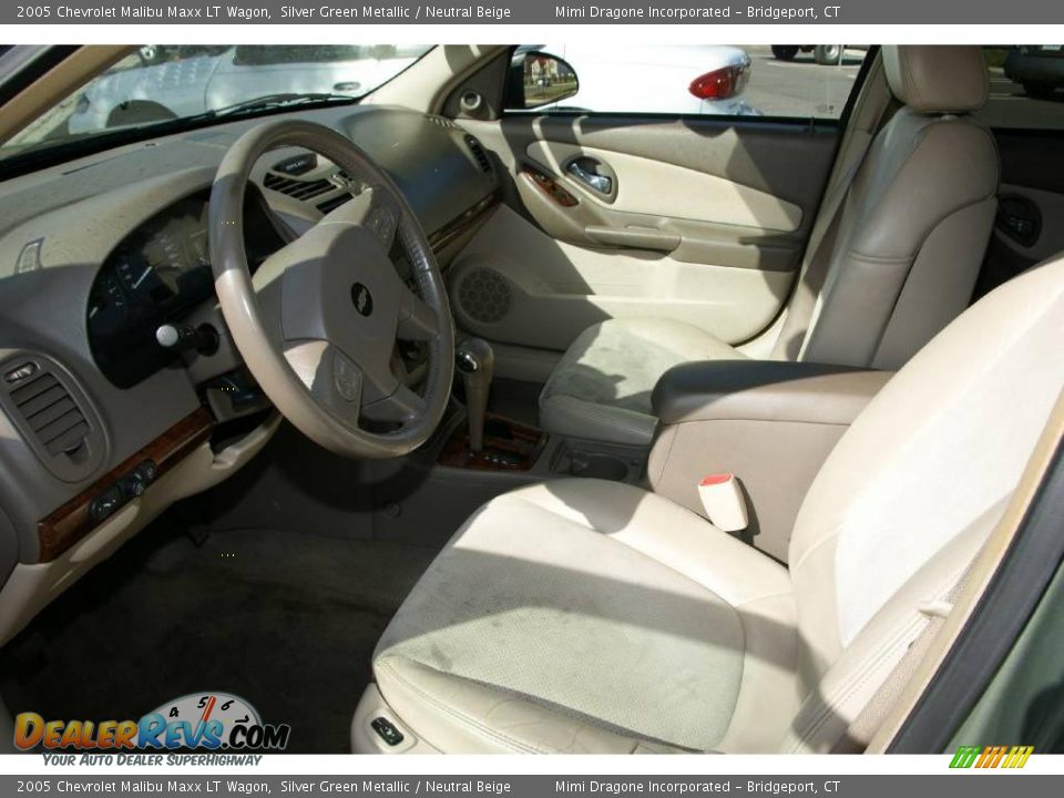 2005 Chevrolet Malibu Maxx LT Wagon Silver Green Metallic / Neutral Beige Photo #10