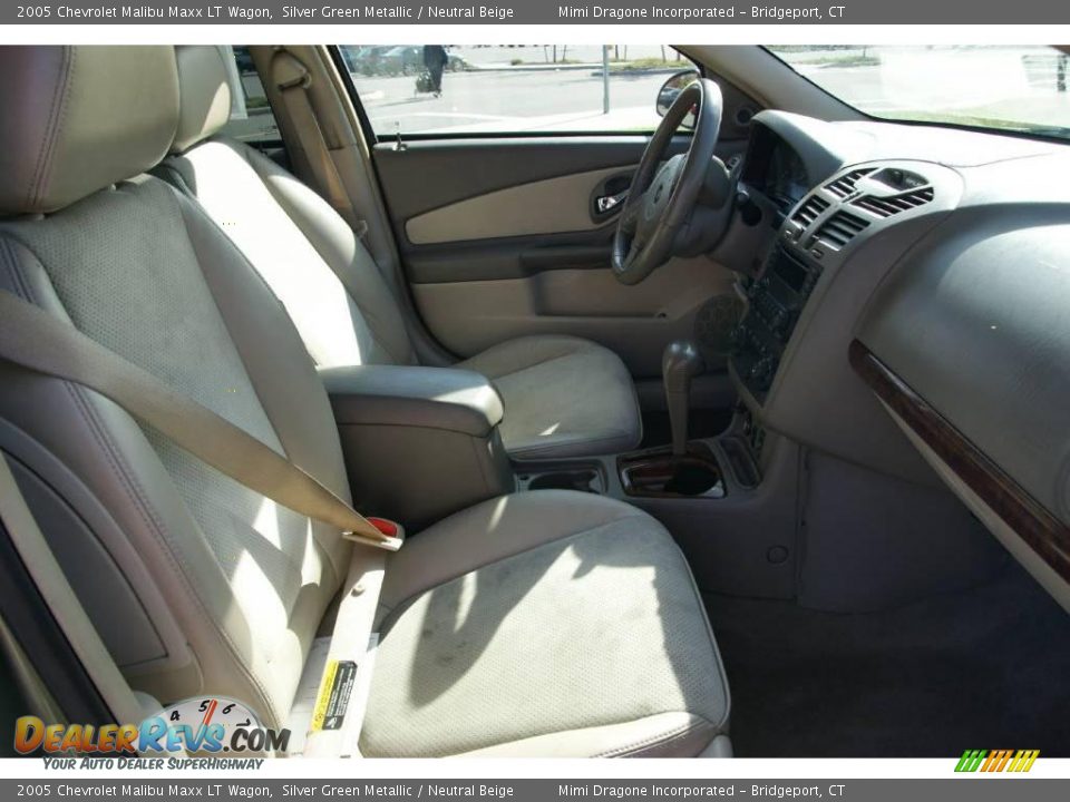 2005 Chevrolet Malibu Maxx LT Wagon Silver Green Metallic / Neutral Beige Photo #21