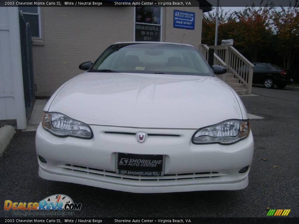 2003 Chevrolet Monte Carlo SS White / Neutral Beige Photo #1