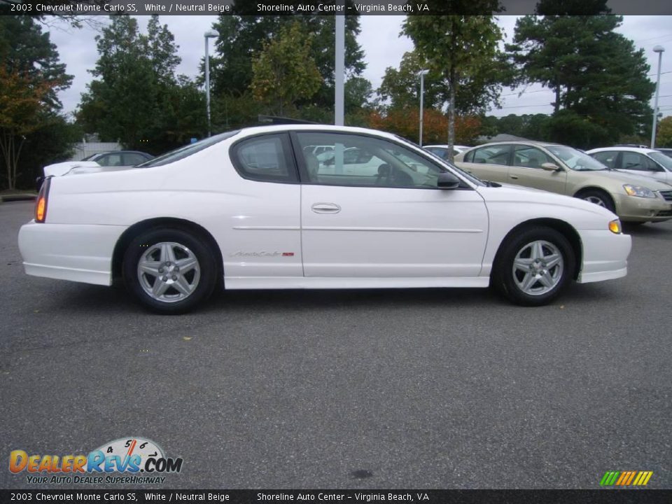 2003 Chevrolet Monte Carlo SS White / Neutral Beige Photo #9