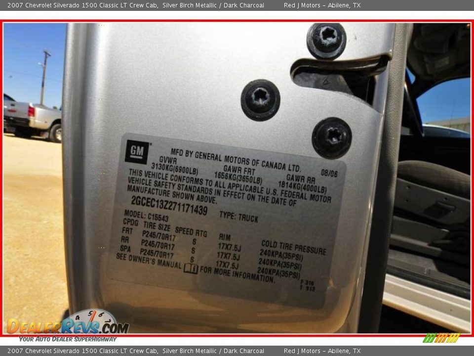2007 Chevrolet Silverado 1500 Classic LT Crew Cab Silver Birch Metallic / Dark Charcoal Photo #16