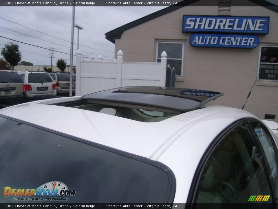 2003 Chevrolet Monte Carlo SS White / Neutral Beige Photo #11