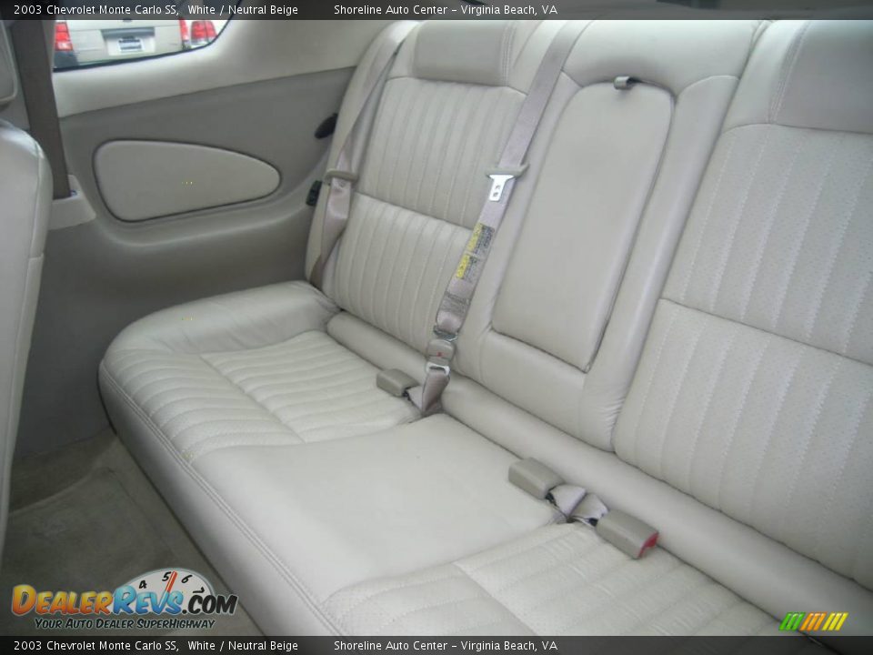 2003 Chevrolet Monte Carlo SS White / Neutral Beige Photo #15