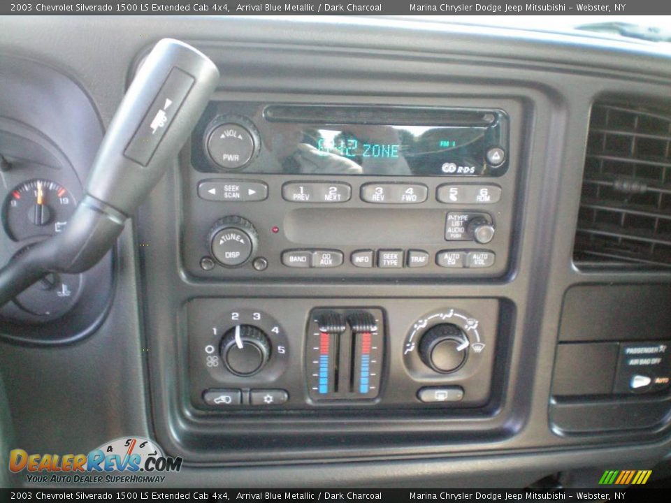 2003 Chevrolet Silverado 1500 LS Extended Cab 4x4 Arrival Blue Metallic / Dark Charcoal Photo #4