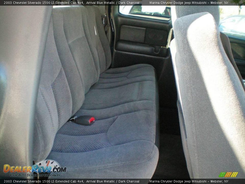 2003 Chevrolet Silverado 1500 LS Extended Cab 4x4 Arrival Blue Metallic / Dark Charcoal Photo #19
