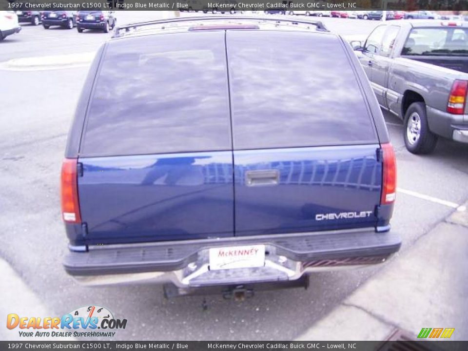1997 Chevrolet Suburban C1500 LT Indigo Blue Metallic / Blue Photo #3