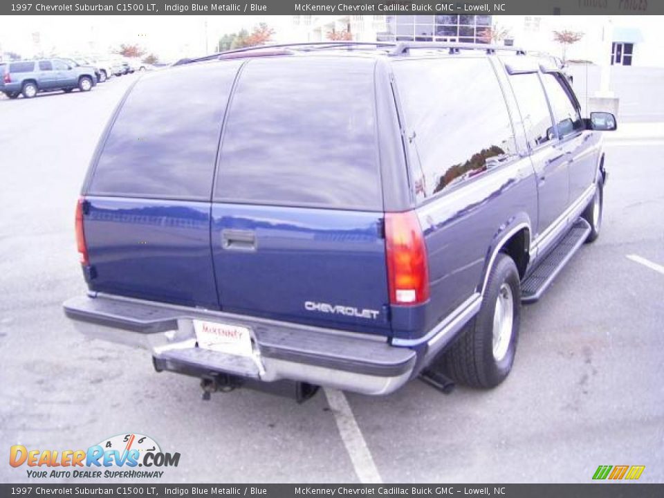 1997 Chevrolet Suburban C1500 LT Indigo Blue Metallic / Blue Photo #4