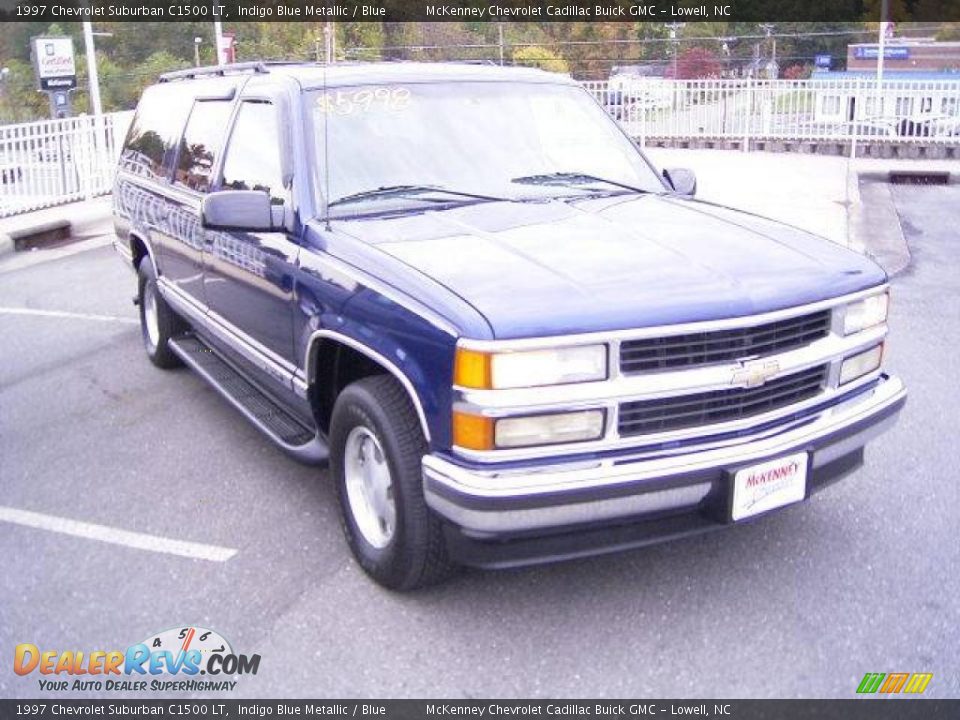 1997 Chevrolet Suburban C1500 LT Indigo Blue Metallic / Blue Photo #5