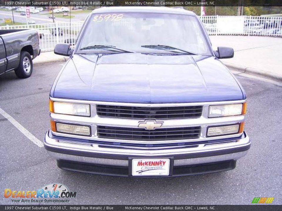 1997 Chevrolet Suburban C1500 LT Indigo Blue Metallic / Blue Photo #6